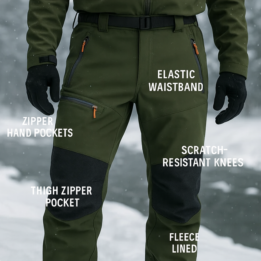 FrostForge Winter Fleece Lined Work Pants